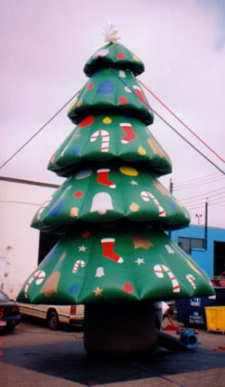 Christmas trees cold-air inflatables