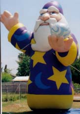Wizard inflatables - special character inflatables for sale and rent.